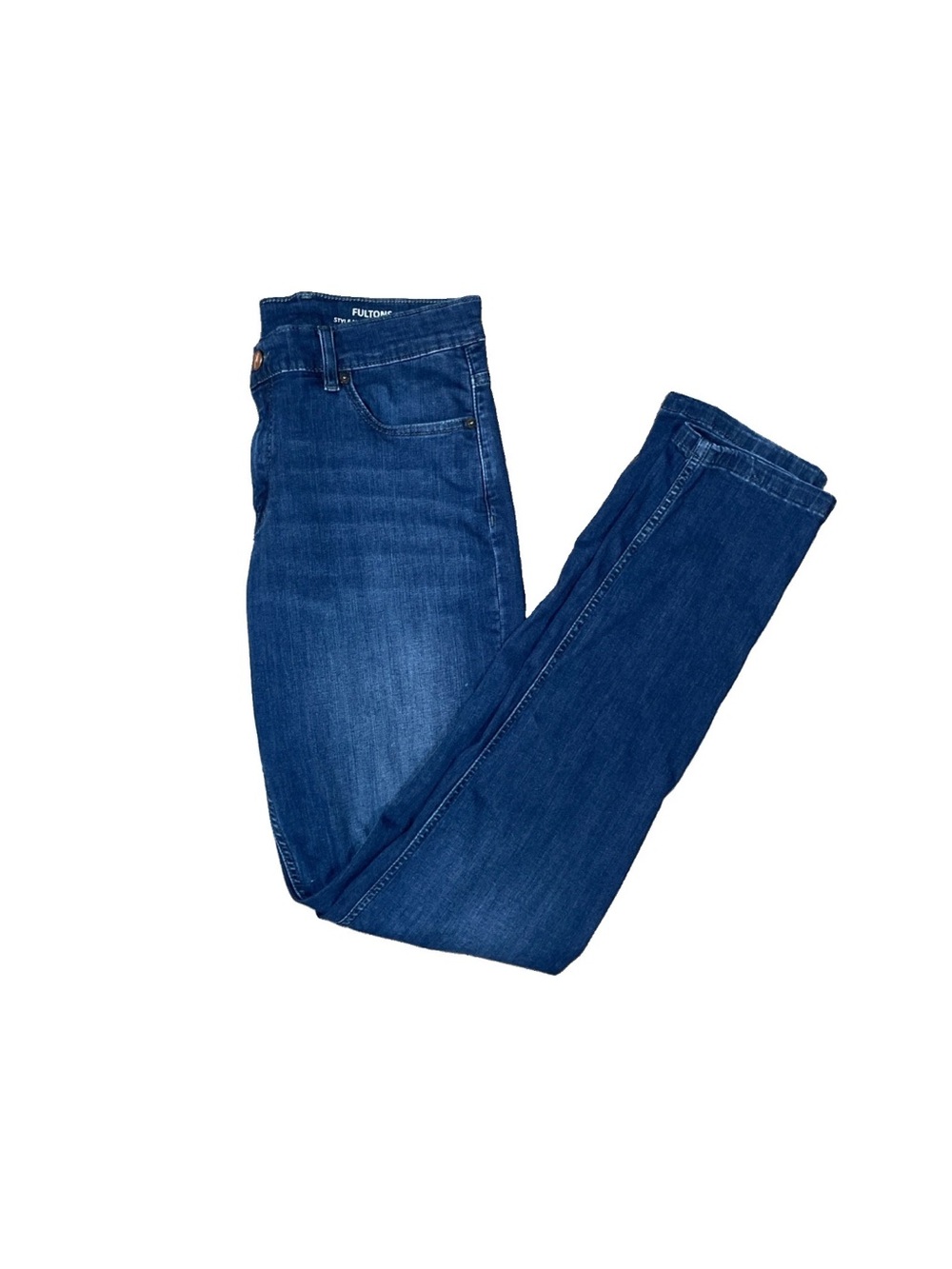 Mugsy Fultons Jeans 36x36 Stretch Medium Wash Blue Stretchy Denim Pants
